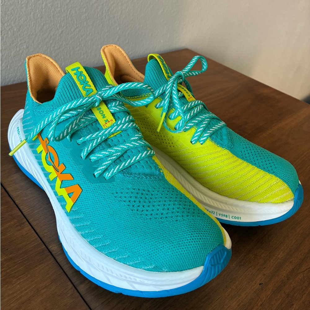 HOKA ONE ONE Women’s Carbon X3 Proflyx Ceramic Evening Primrose size 6 - Picture 9 of 16